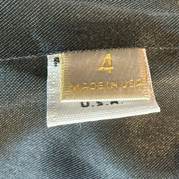 Trilogy Collections Loro Piano Italy Wool Black Coat Portrait Collar USA Made 4 - Picture 10 of 12